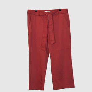 LOFT Belted High-Waist Crop Trousers 10P